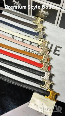 колани от естествена кожа в кутия celine , снимка 4 - Колани - 53744855