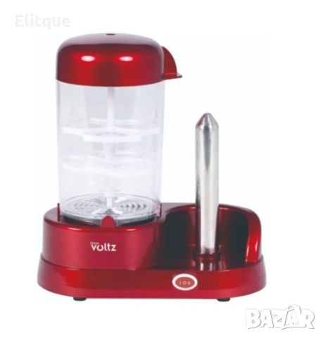 Уред за хот-дог с приставка за 6 яйца Voltz, 365W, Незалепващо покритие, Червен 24 месеца гаранция, снимка 4 - Други - 52895109