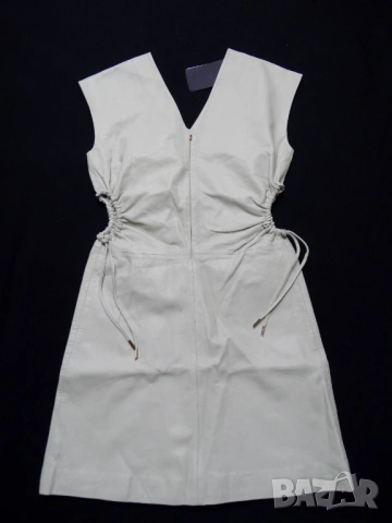  Нова с Етикет STUDIO ID Дамска Кожена Рокля от Естествена Кожа Размер S, снимка 9 - Рокли - 54149184