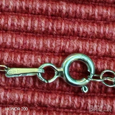 Сребърно синджирче с висулка. , снимка 5 - Колиета, медальони, синджири - 53582221