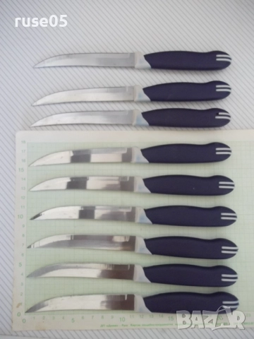 Лот от 9 бр. ножа "TRAMONTINA", снимка 4 - Прибори за хранене, готвене и сервиране - 51713051