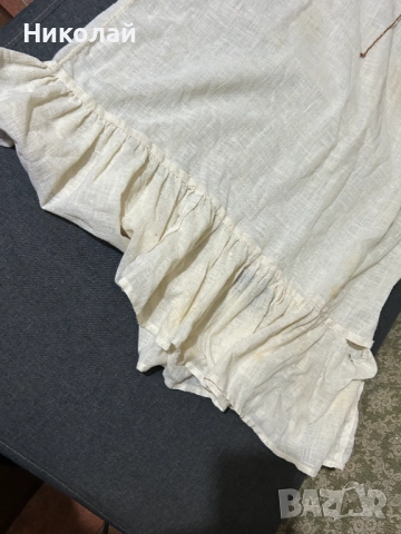 Стара Бродирана Кенарена Дамска Риза за Народна Носия, снимка 3 - Антикварни и старинни предмети - 52310736