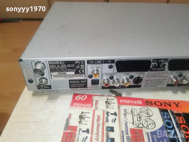 SONY HDD/DVD RECORDER-SWISS 2602261238SP66VD, снимка 16 - Плейъри, домашно кино, прожектори - 53631032