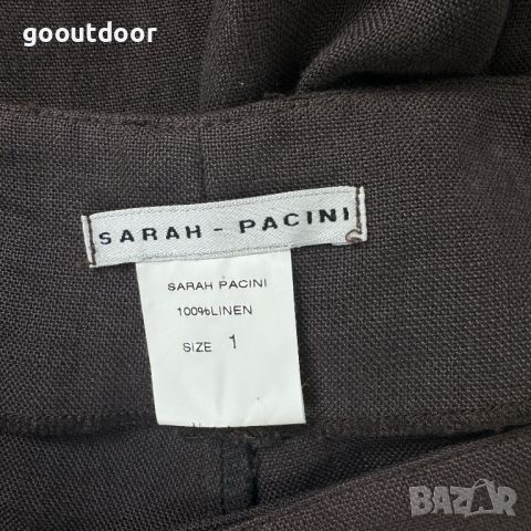 Дамски панталон Sarah Pacini Linen Cropped Pants , снимка 6 - Панталони - 46084985