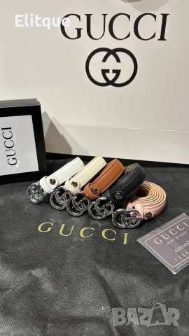 колани от естествена кожа в кутия Gucci 