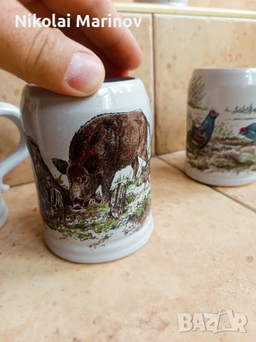 чаши с ловни мотиви, снимка 7 - Чаши - 51023794