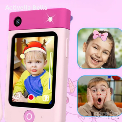 Образователен детски телефон с игри и камера 180° – Smart Phone за деца 3–7 г., с музика и игри, снимка 7 - Други - 52926955