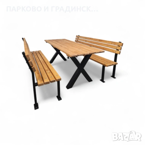 Комплект маса с 2 пейки,баварски комплект