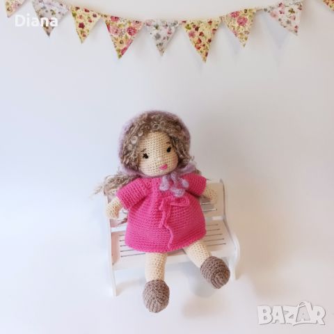 Плетени играчки, кукла ръчна изработка, подарък за момиче,  играчка ръчна изработка, снимка 3 - Кукли - 45387881