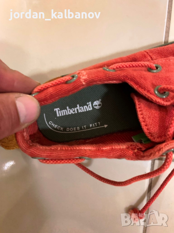 Супер готини детски велурени червени обувки само за 5лв.Тимберланд Timberland, снимка 3 - Детски обувки - 44951694