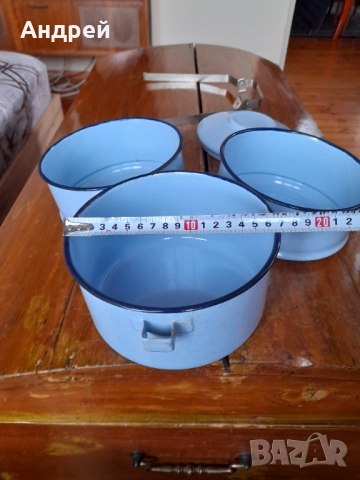 Стари емайлирани съдове за храна #6, снимка 4 - Други ценни предмети - 52123081