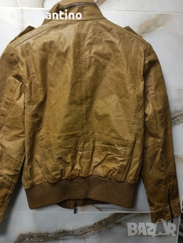 Tom Tailor кожено яке M/S - 75 лв, снимка 9 - Якета - 51979000