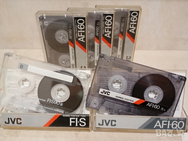 Лот от няколко аудио касети JVC FI S 90/ AFI 60 нормални ленти