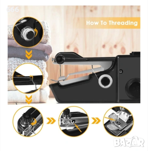 Мини преносима шевна машина, снимка 3 - Друга електроника - 54083861