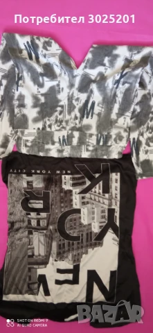 Дамски Комплект Еластичен панталон с връзки и тениска размер М, снимка 8 - Спортни екипи - 50852614