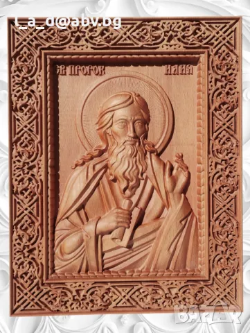 Икона на Св. Богородица - авторска дърворезба, снимка 5 - Икони - 50247907