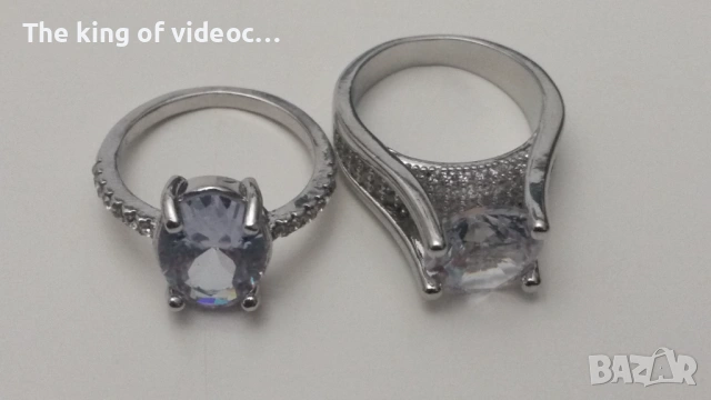 2 броя дизайнерски дамски пръстени SWAROVSKI , снимка 4 - Пръстени - 53584735