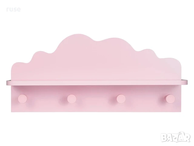 НОВИ! Детска закачалка с рафт 2в1 бял син розов, снимка 9 - Други - 50844703