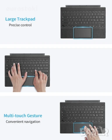 TiMOVO Bluetooth клавиатура, съвместима с Microsoft Surface Pro 7, снимка 5 - Таблети - 51086147