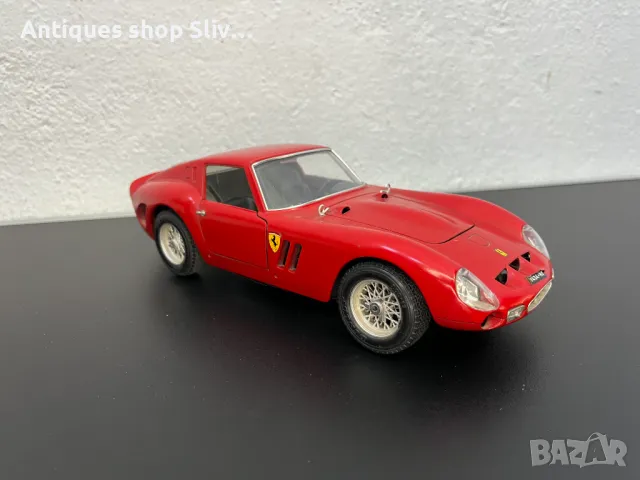 Метална количка Бураго / Ferrari GTO 1962.  №6050, снимка 7 - Колекции - 47845562