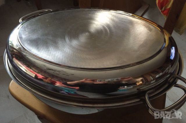 Тава – тенджера с метален капак 2 в 1 Multi Roaster, снимка 4 - Съдове за готвене - 22100927