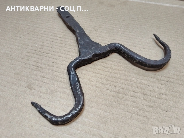 Стар Кован Ченгел За Дране На Животни, Стара Кована Кука. / НОМЕР 1747., снимка 3 - Антикварни и старинни предмети - 53967506