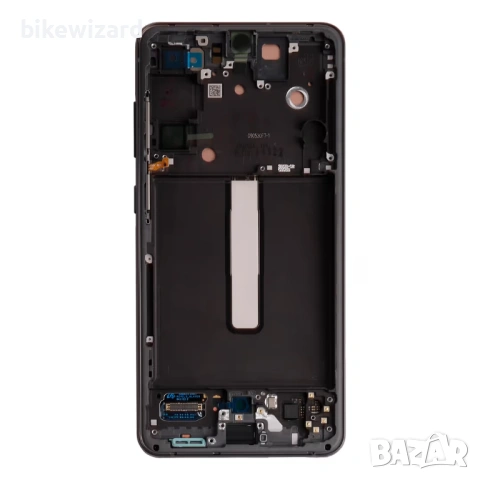 OLED дисплей с тъчскрийн за Galaxy S21 FE 5G – черен с рамка НОВ, снимка 3 - Резервни части за телефони - 53639845