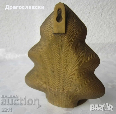 Свещници: Стар еврейски свещник Израел бронз патина, канделабра, морско конче елха, снимка 14 - Други ценни предмети - 28874045