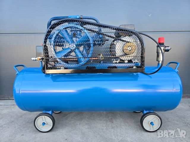 2025 Компресор за въздух - 150 литра 3.0 kW, 4 hp 12 bar.480л/м, снимка 7 - Компресори - 52270498