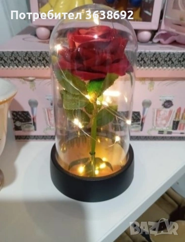 Светеща роза , снимка 4 - Подаръци за жени - 53681538