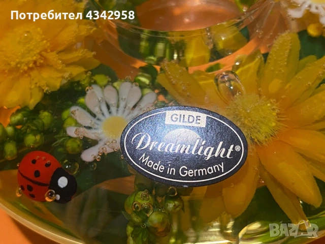 Декоративен свещник GILDE Dreamlight – Германия., снимка 4 - Декорация за дома - 53236414