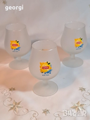 винтидж чаши за студен чай Lipton 31/4