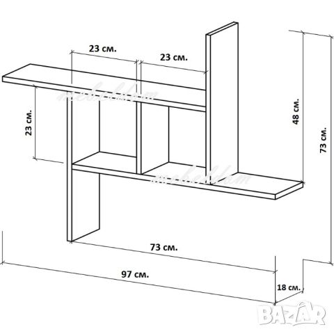 Етажерка за стена,полица,етажерки(код-0148), снимка 5 - Етажерки - 28416053