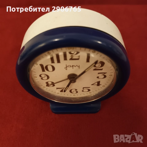 Часовник мини будилник JAPY Германия работещ, снимка 6 - Антикварни и старинни предмети - 52665190