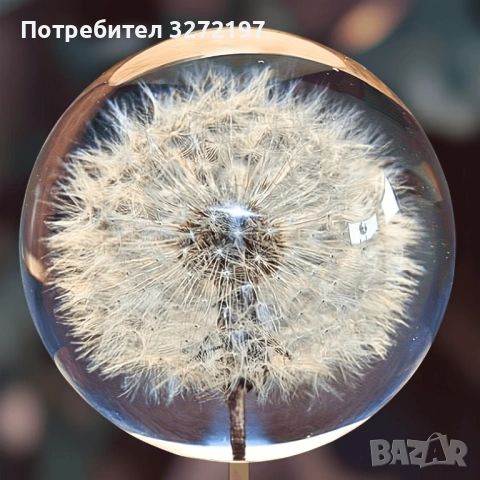 FUFIZU Кристална топка-глухарче, снимка 5 - Декорация за дома - 54090656