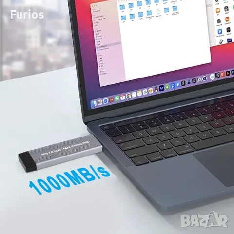 M.2 SATA NVMe PCIe USB Case, снимка 4 - Външни хард дискове - 47045278