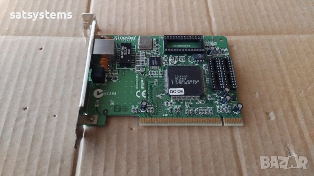 Kingston EtheRX KNE100TX 10/100Mbps PCI Fast Ethernet Adapter Card, снимка 5 - Мрежови адаптери - 53405900
