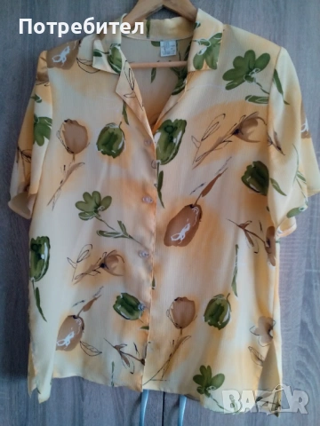 Копринена  риза къс ръкав №50 