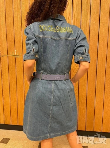 рокля деним dolce gabbana , снимка 3 - Рокли - 51305442