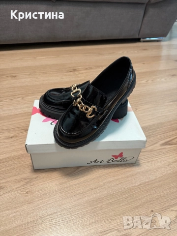 Черни лоуфъри , снимка 7 - Дамски ежедневни обувки - 52777426