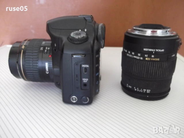 Фотоапарат "Canon DS6031 EOS 10D" с два обектива, снимка 7 - Фотоапарати - 51527475