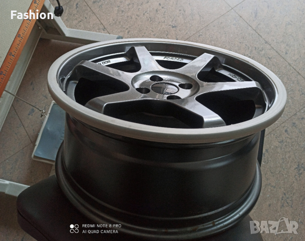 17'"джанти Volk Racing TE37 style 4x100 j-7.5 ET35 BMW E30 golf 1/2/3, снимка 5 - Гуми и джанти - 45025075