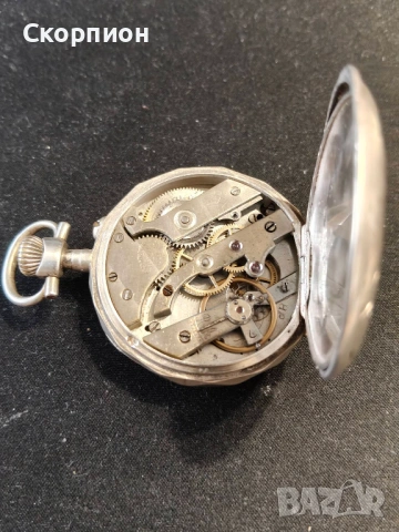 Швейцарски СРЕБЪРЕН джобен часовник - ПРОМОЦИЯ, снимка 5 - Джобни - 46785195