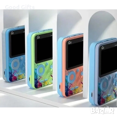 Ретро конзола G5 с 500 класически игри – преносима игрова конзола с TV връзка и цветен дисплей, снимка 11 - Други игри и конзоли - 52937652