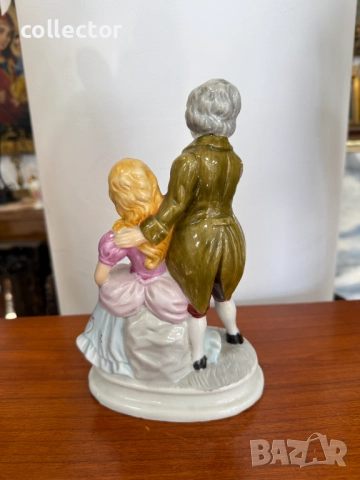 Рисувана порцеланова фигура / статуетка. №7755, снимка 4 - Антикварни и старинни предмети - 52821786