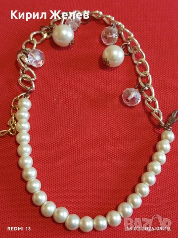 Персонализирано перлено колие с декоративни елементи стил и елегантност 51689, снимка 5 - Колиета, медальони, синджири - 53462081