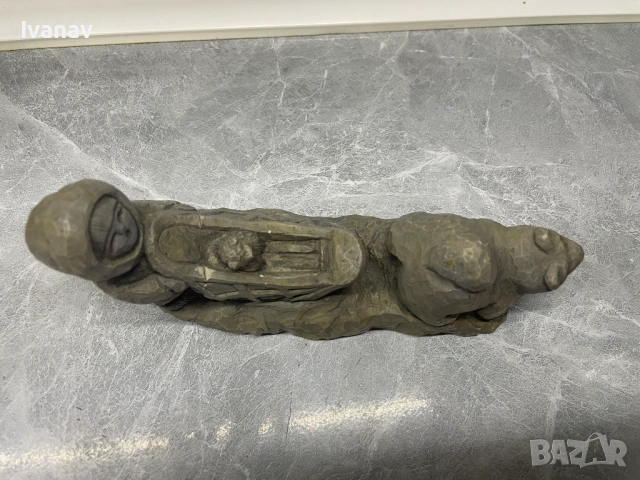 Ръчно изработена декорация ескимос, Аляска , снимка 2 - Декорация за дома - 53951236