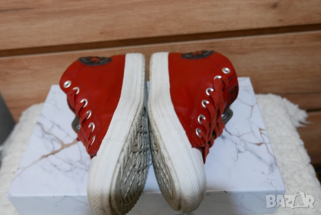 Кожени кецове Converse, снимка 3 - Кецове - 53756942