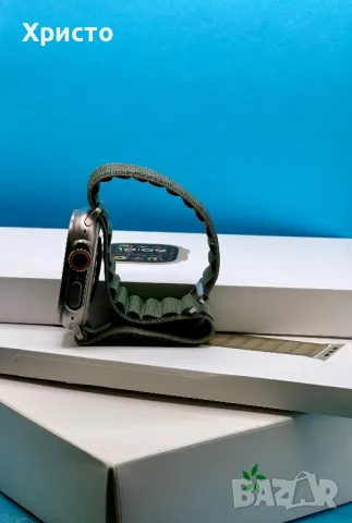 ГАРАНЦИОНЕН!!! Смарт часовник Apple Watch Ultra 2, 49 мм, Cell, Titanium Case, Olive Alpine Loop, снимка 6 - Смарт гривни - 46937050