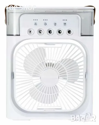Преносим въздушен 3 в 1 охладител,овлажнител,вентилатор с LED резервоар за вода 600 мл.
